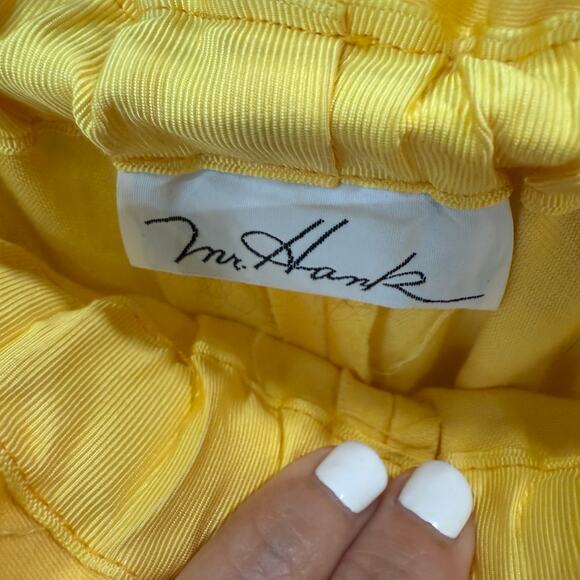 Mr. Hank Blue Yellow Floral Patchwork 70's Vintage 2-Piece Skirt Set Sz 12 - Picture 7 of 13